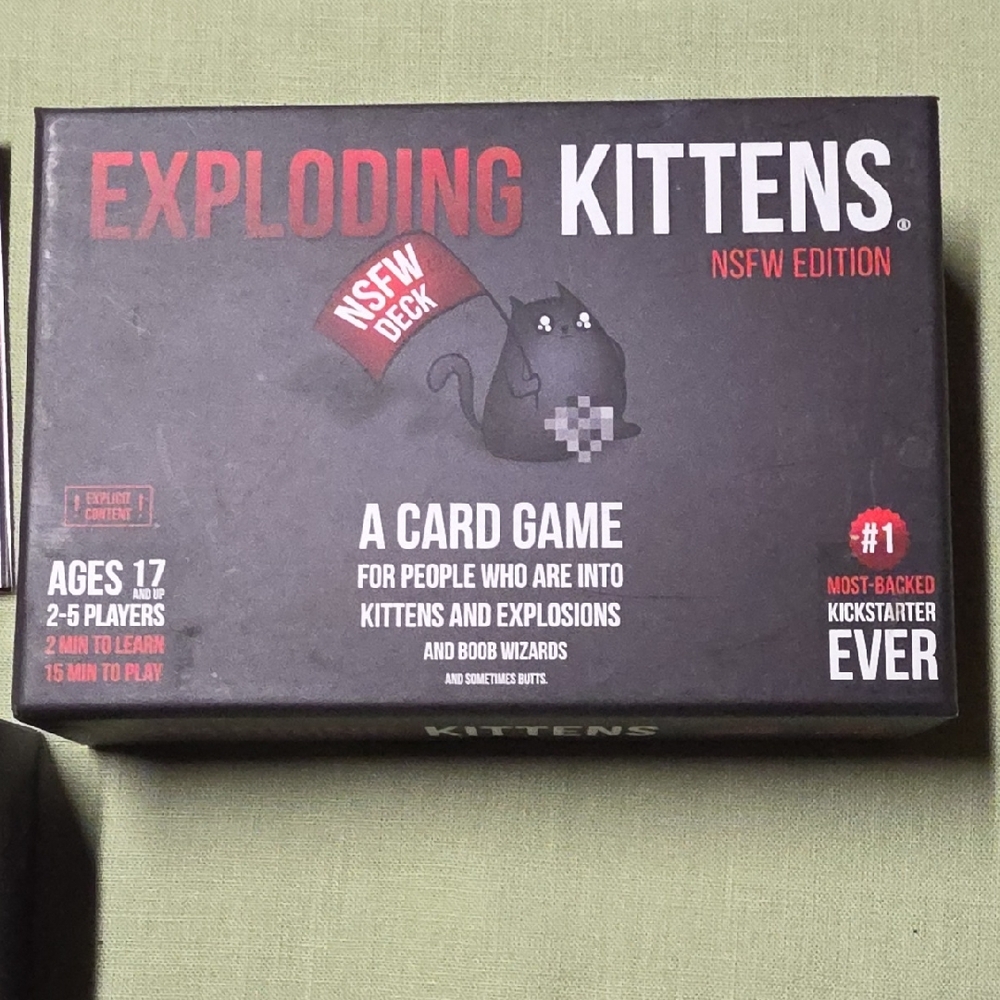 Exploding Kittens NSFW Edition Card Game